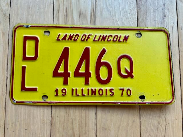 1970 Illinois Dealer License Plate