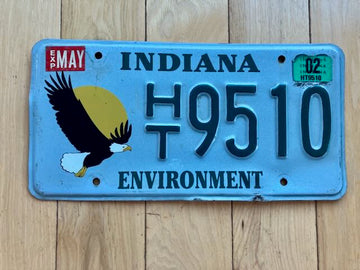 2002 Indiana Environment License Plate