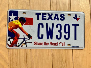 Texas Share The Road Y'all License Plate