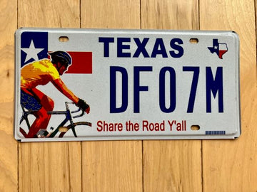 Texas Share The Road Y'all License Plate