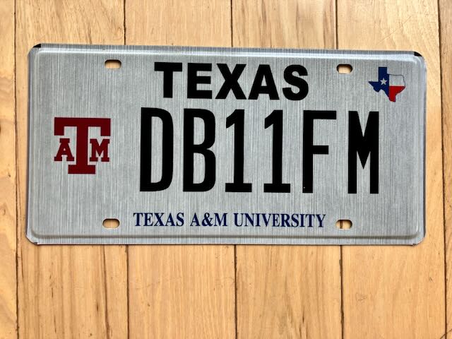 Texas A&M University License Plate