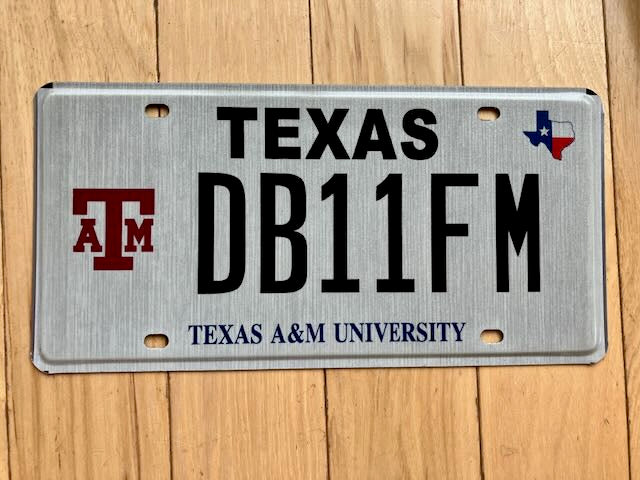 Texas A&M University License Plate