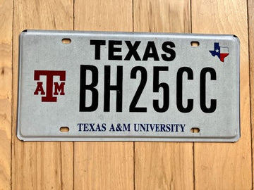 Texas A&M University License Plate