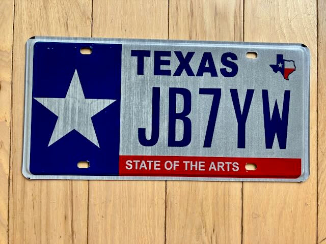 Texas State of The Arts License Plate