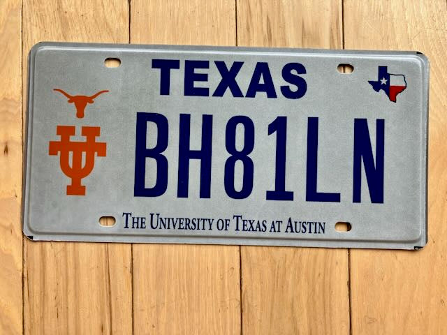 University of Texas At Austin License Plate