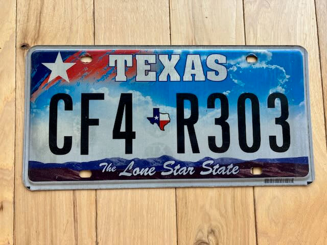 Texas License Plate