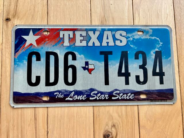 Texas License Plate