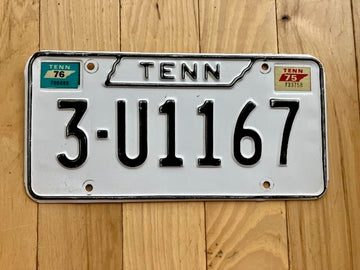 1976 Tennessee License Plate