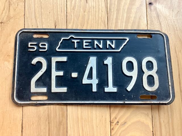 1959 Tennessee License Plate