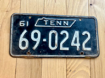 1963 Tennessee License Plate