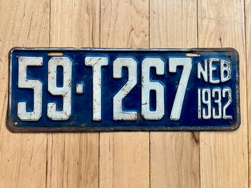 1932 Nebraska Truck License Plate