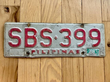 Philippines License Plate