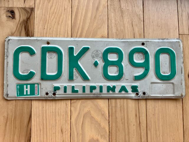 Philippines License Plate