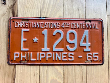 1965 Philippines License Plate