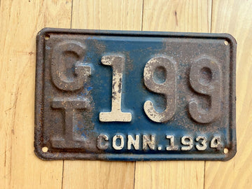 1934 Connecticut License Plate