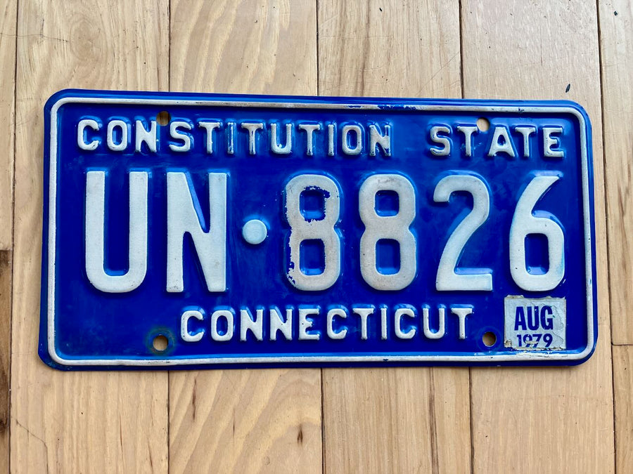 1979 Connecticut License Plate