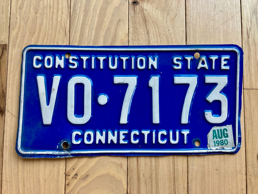 1980 Connecticut License Plate