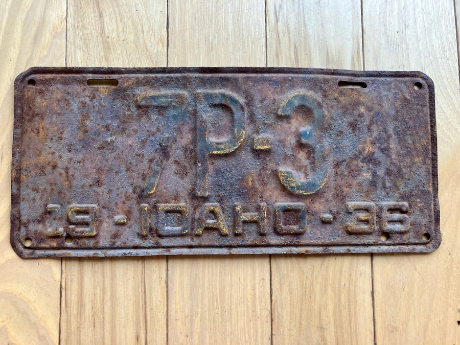 1936 Idaho License Plate