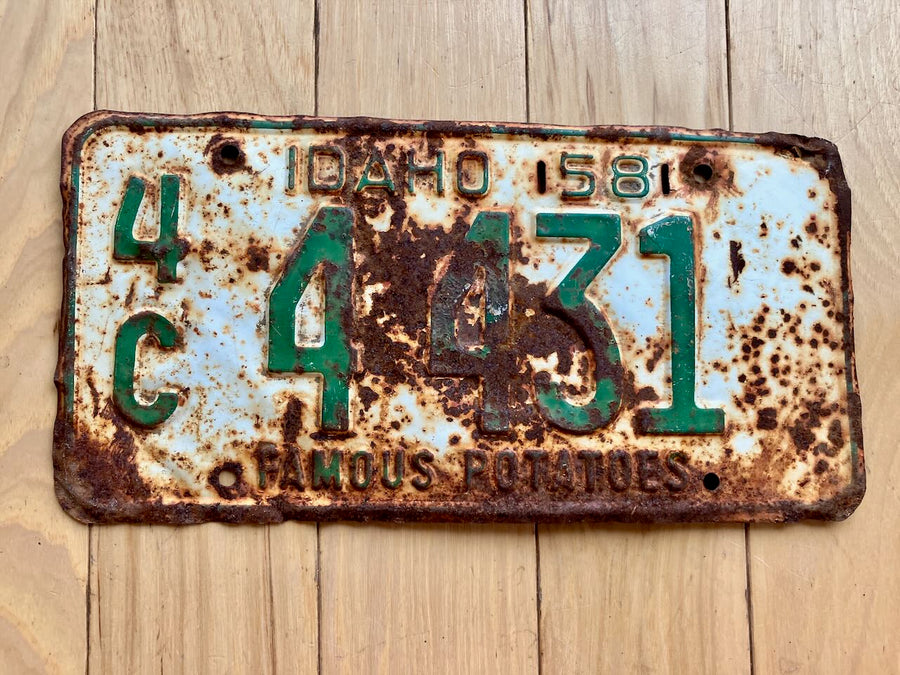 1958 Idaho License Plate