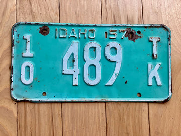 1957 Idaho Truck License Plate