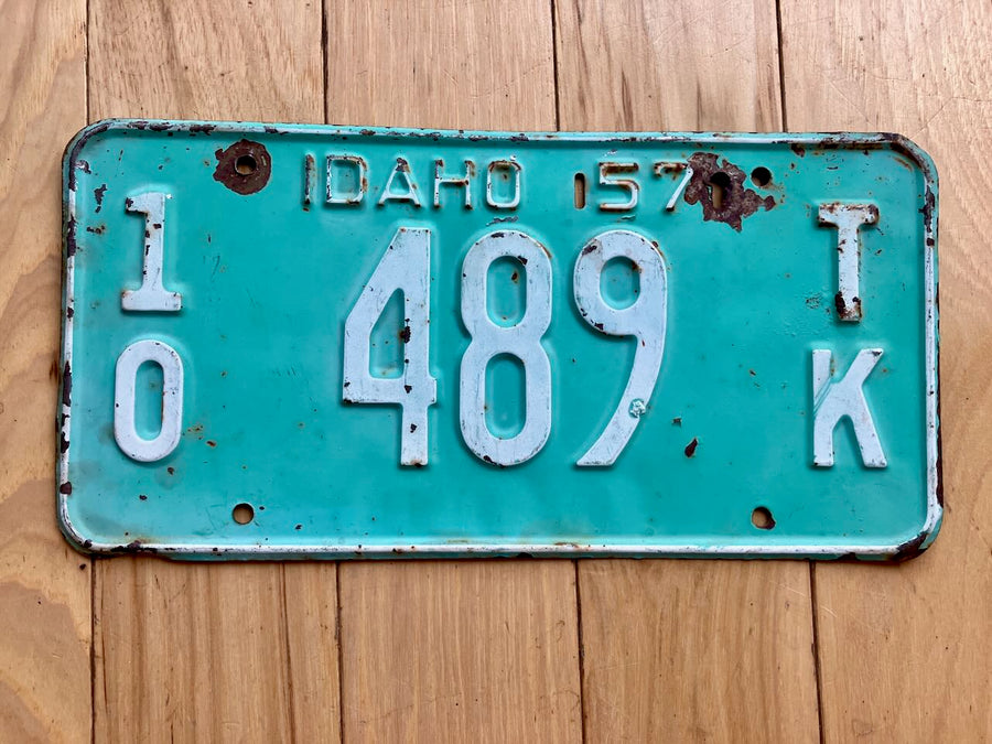 1957 Idaho Truck License Plate