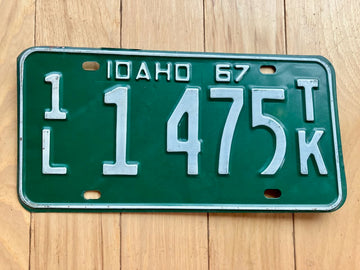 1967 Idaho Truck License Plate