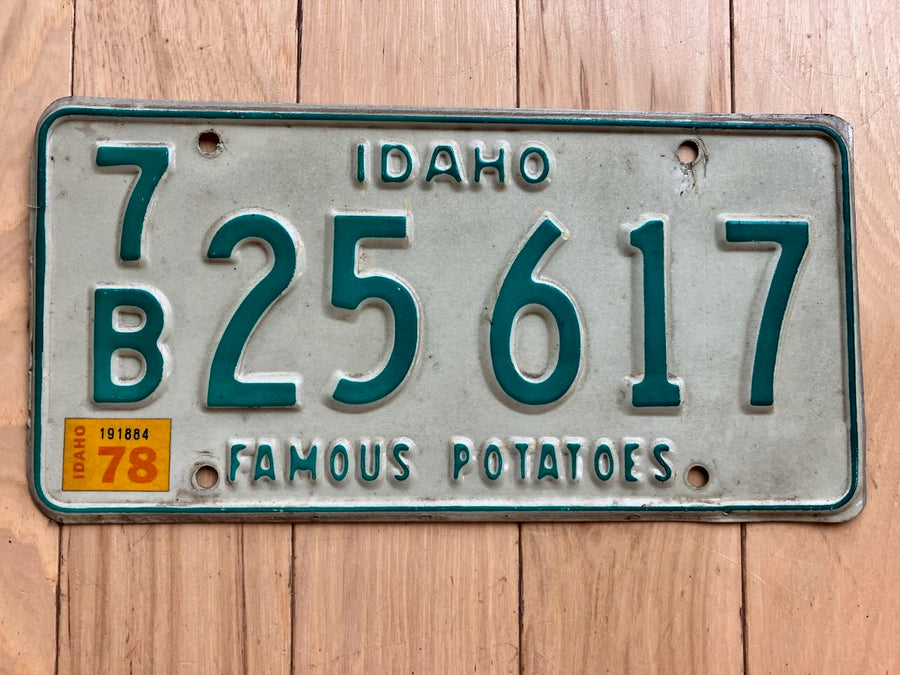 1978 Idaho License Plate