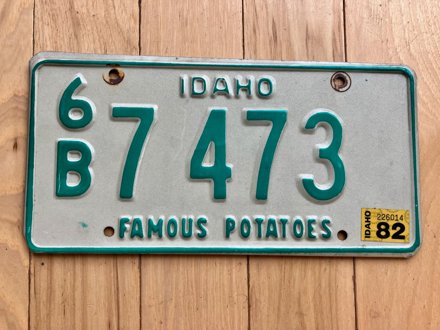 1982 Idaho License Plate