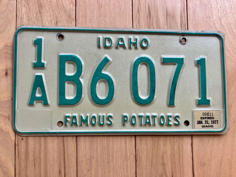 1977 Idaho License Plate