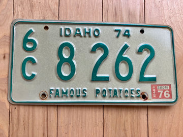 1976 Idaho License Plate