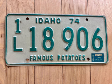 1976 Idaho License Plate