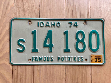 1975 Idaho License Plate