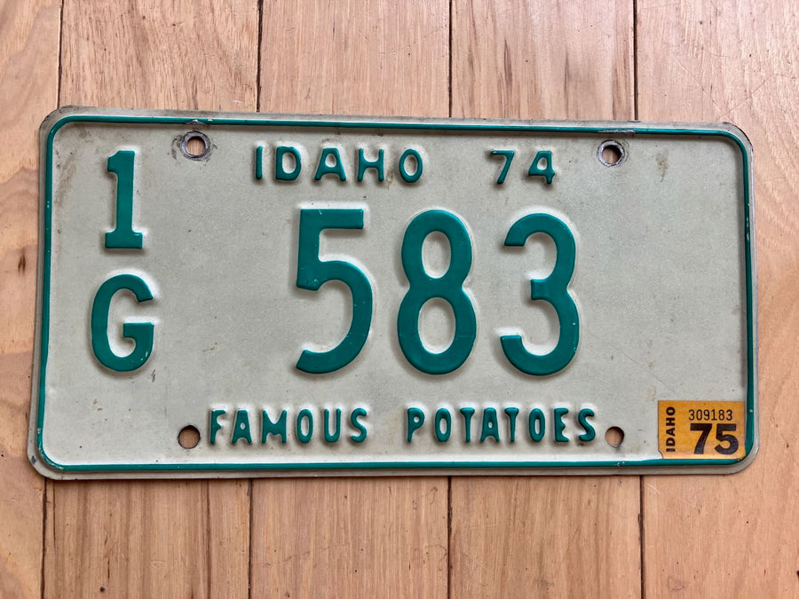 1975 Idaho License Plate