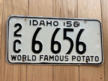 1956 Idaho License Plate