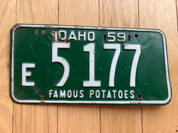 1959 Idaho License Plate