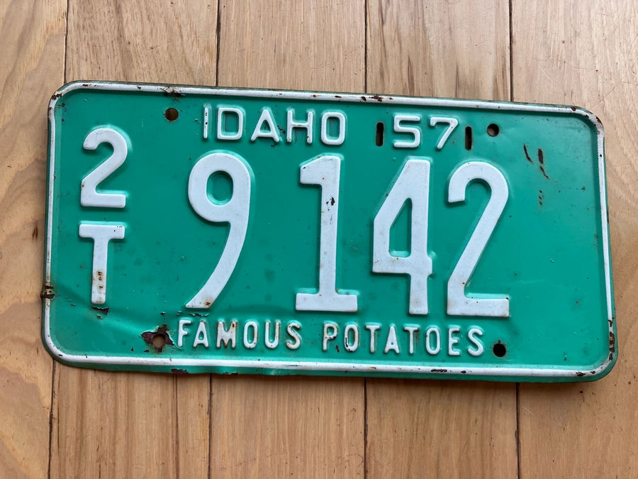 1957 Idaho License Plate