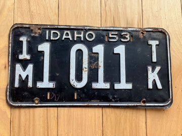 1953 Idaho Truck License Plate