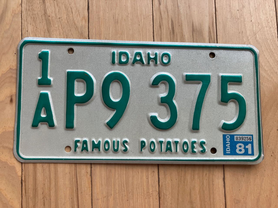 1981 Idaho License Plate