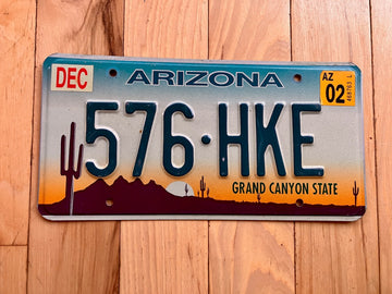 2002 Arizona License Plate