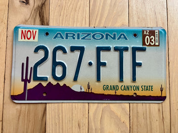 2003 Arizona License Plate