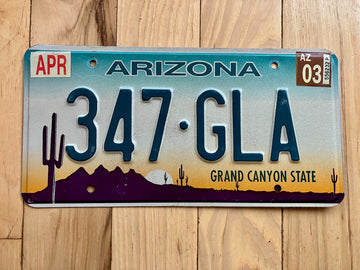 2003 Arizona License Plate