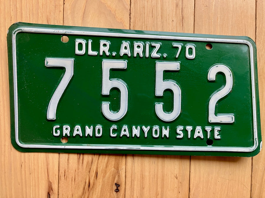 1970 Arizona Dealer License Plate