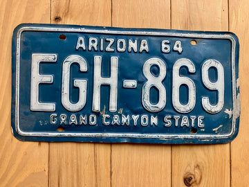 1964 Arizona License Plate