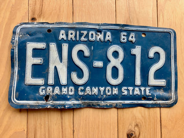 1964 Arizona License Plate