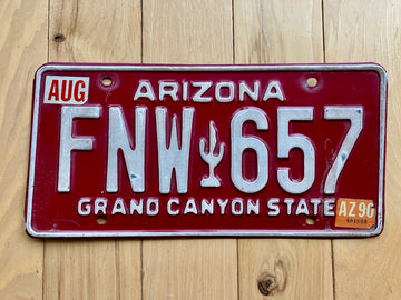 1990 Arizona License Plate