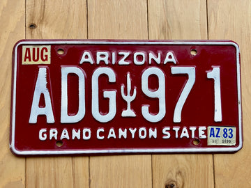 1983 Arizona License Plate