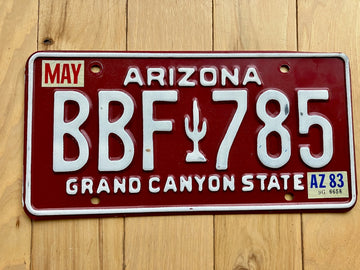 1983 Arizona License Plate