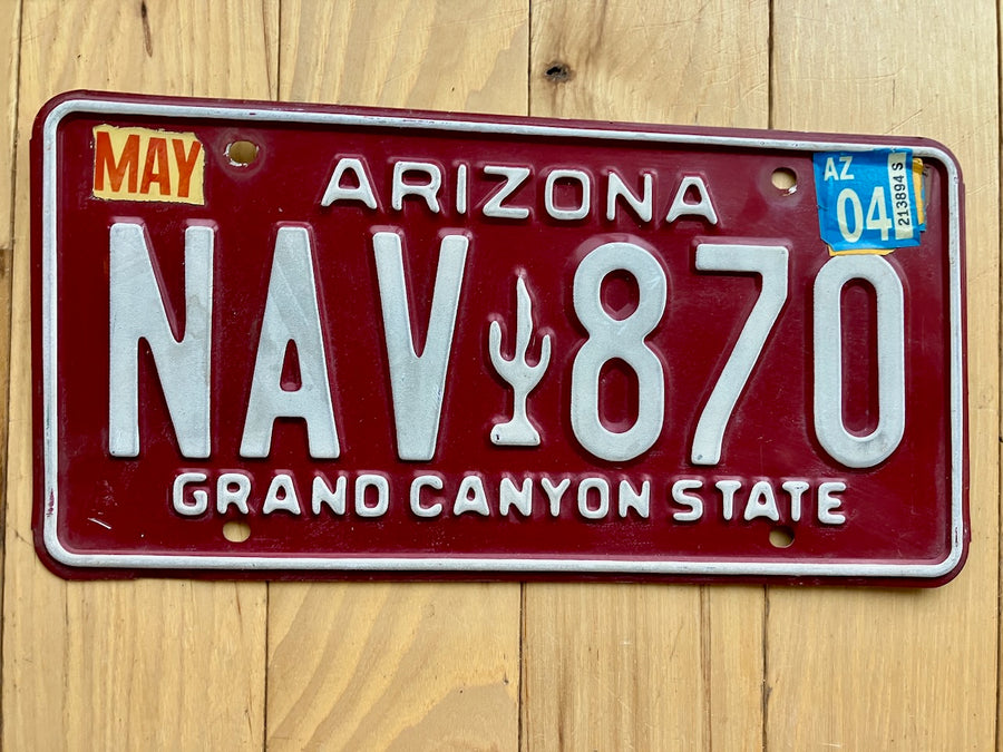 2004 Arizona License Plate