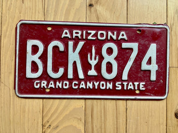 Arizona License Plate