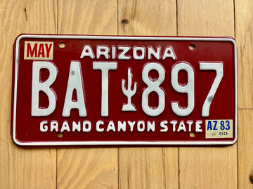 1983 Arizona License Plate